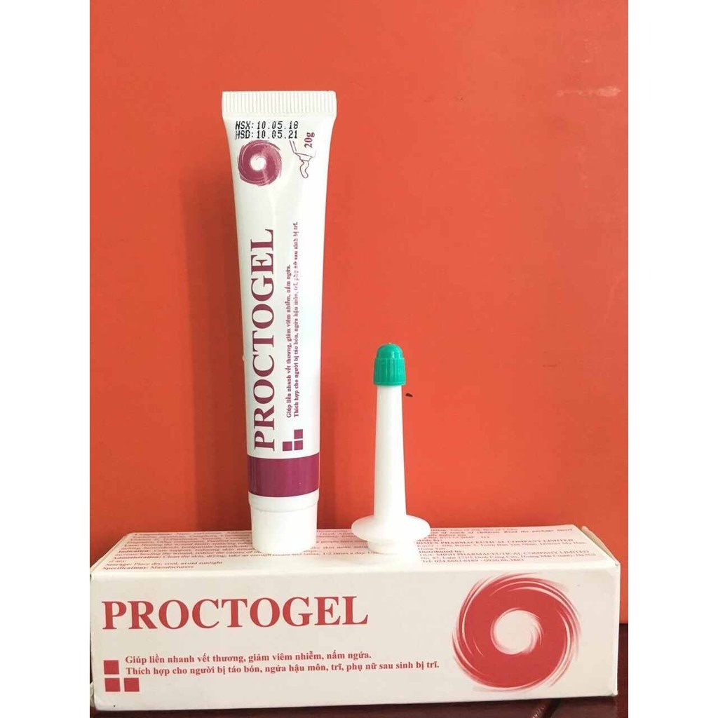 Proctogel - Gel bôi trĩ , giúp mau lành vết thương, dịu mát da, giảm ngứa hậu môn
