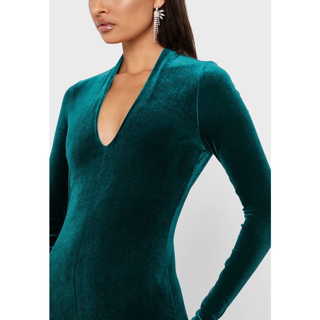 Đầm body nhung xuất khẩu dài tay MNG