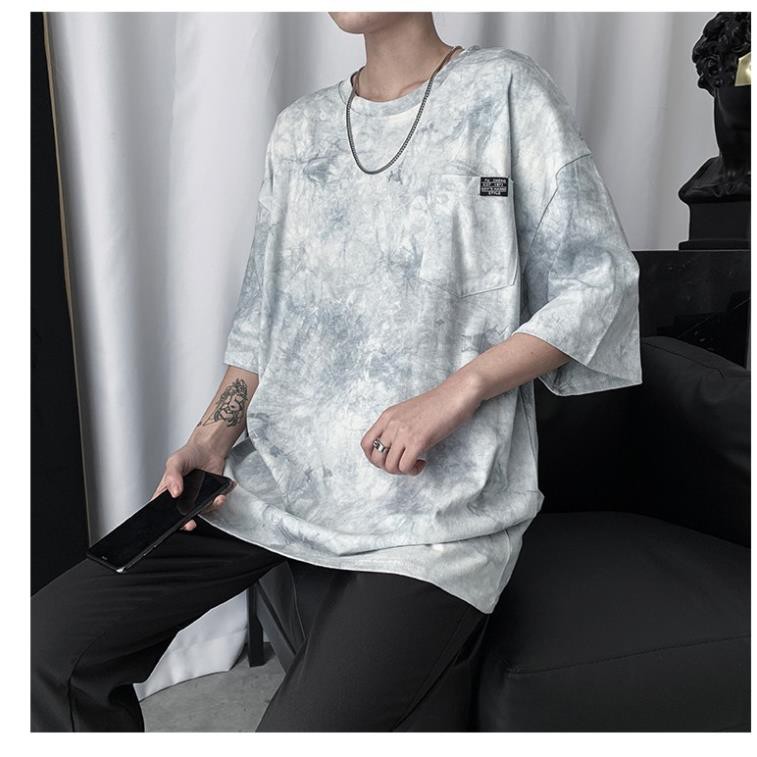 Áo thun nữ form rộng đẹp, Áo thun nữ form rộng Loang Màu Thời Trang Tiktok 2022 | BigBuy360 - bigbuy360.vn