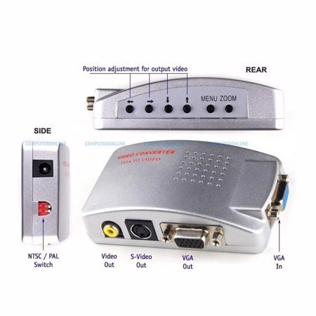 BOX CHUYỂN TÍN HIỆU VGA SANG AV 1937