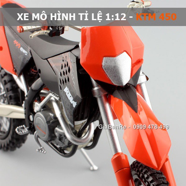 Xe Mô Hình Moto Địa Hình Ktm 450 Exc 09 Tỉ Lệ 1:12 - Joycity - 8706.1