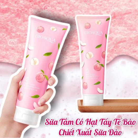 Kem Tẩy Da Chết BIOAQUA Trái Đào Tẩy Sần Da Chính Hãng Nội Địa