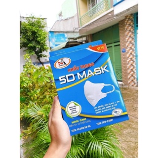 Khẩu Trang 5D Màu Trắng(hộp 10 cái)