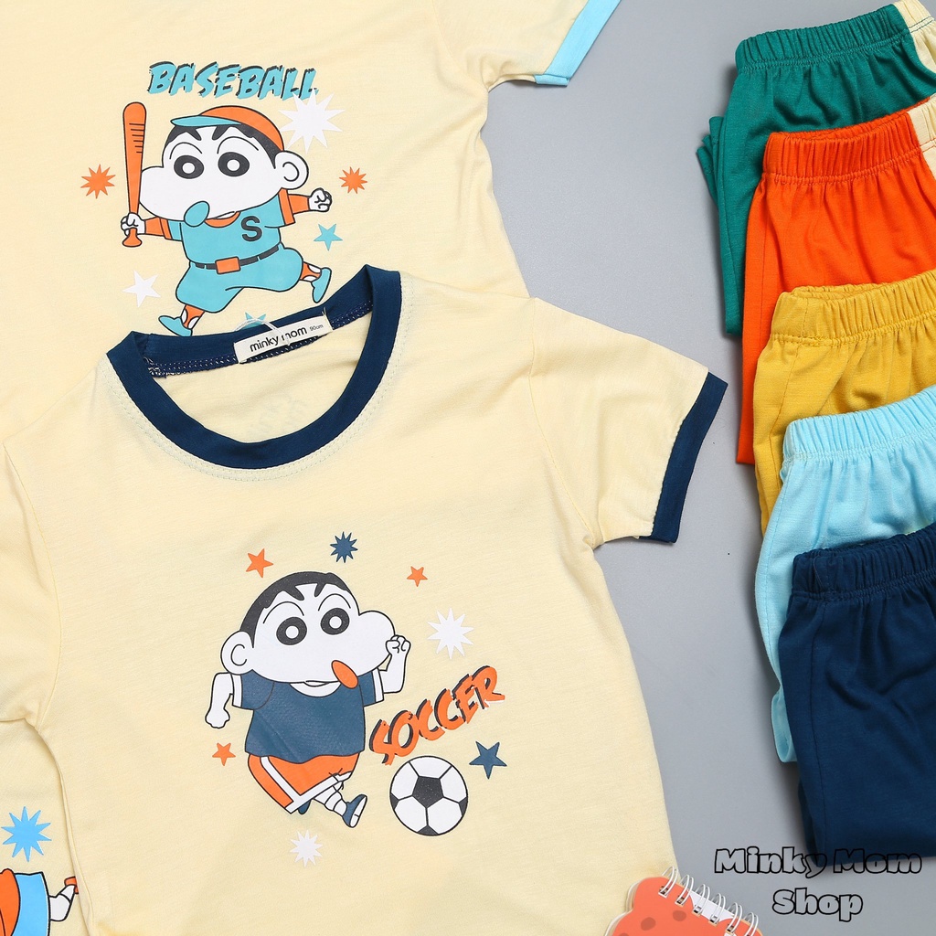 ✨Size(9-32Kg)✨FREE SHIPBộ MinKy Mom Thun Lạnh Dể Thương Cho Bé Gái Bé Trai, Đủ Màu