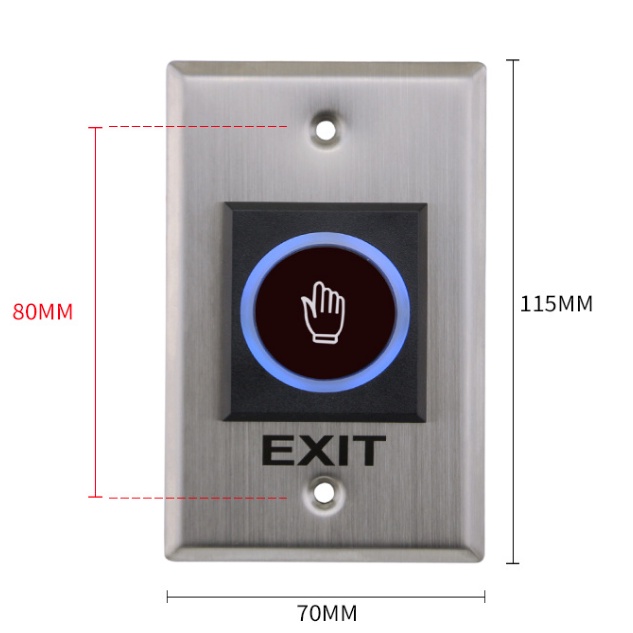 Nút Exit Cảm Ứng Không Chạm No Touch Cho Hệ Thống Access Control