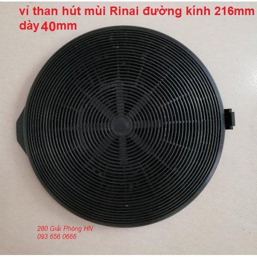 Vỉ than hoạt tính hút mùi Rinai model RVH - 7S hood-DG, LG, BW... và vỉ than GRASSO thương hiệu Italy