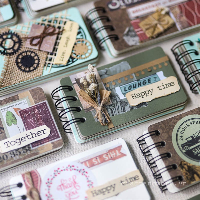 Scrapbook album ảnh handmade nhỏ LOVECARDS