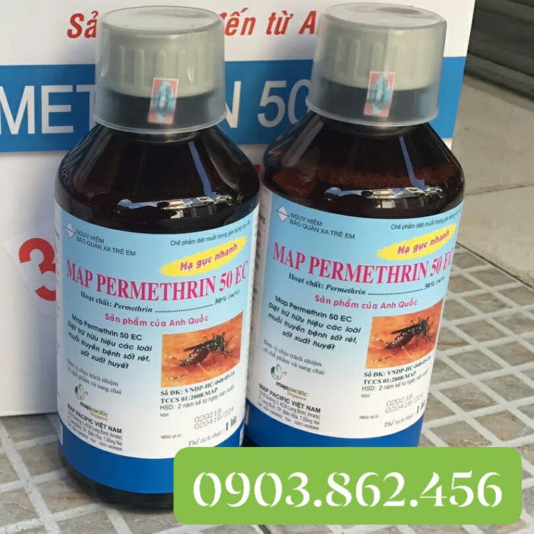 Thuốc diệt muỗi Permethrin 50EC (chai 1000ml) - THUỐC DIỆT MUỖI Y TẾ
