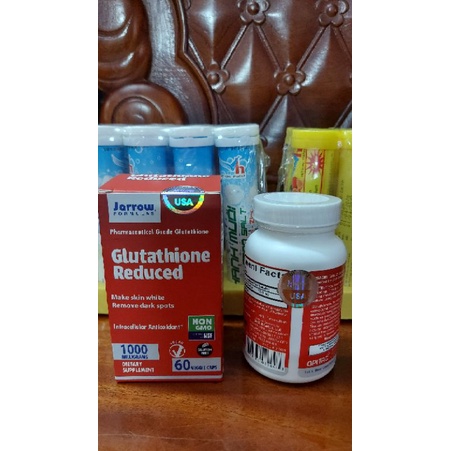 Viên uống hỗ trợ trắng da Glutathione 1000mg hộp 60v date 2024