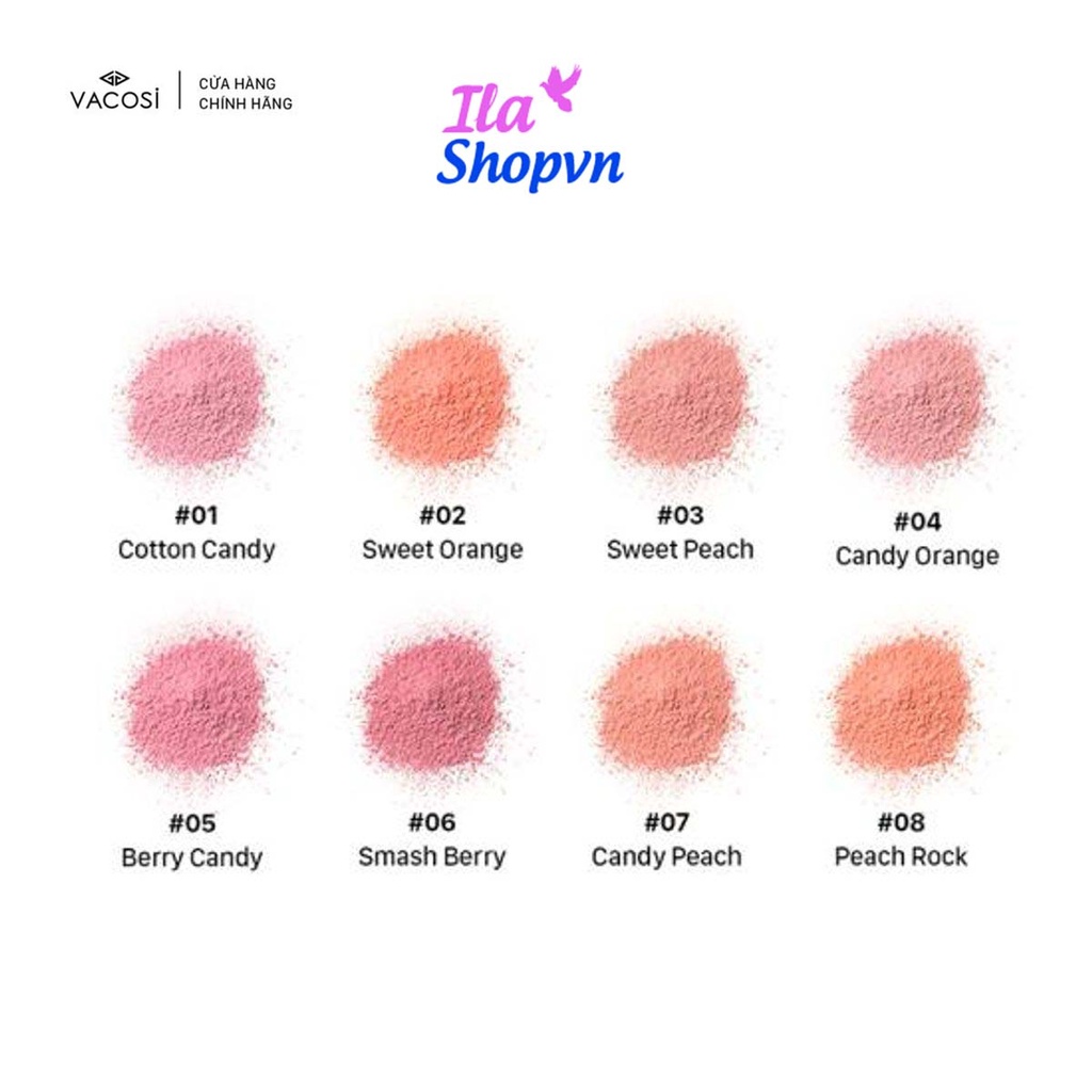 PHẤN MÁ HỒNG VACOSI LOLIPOP BLUSH POWDER - VACOSI