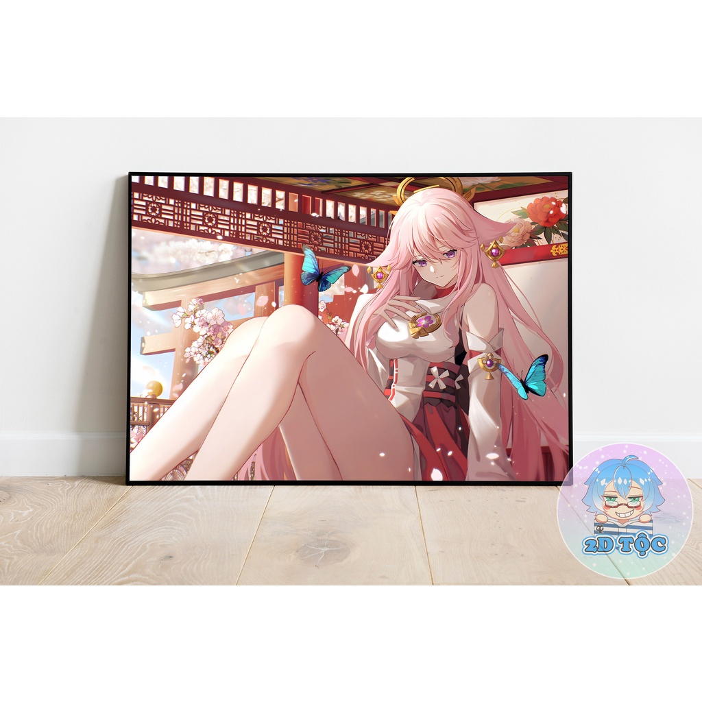 TRANH POSTER A3 YAE MIKO (19) GAME GENSHIN IMPACT CHẤT LIỆU GIẤY CAO CẤP - 2D TỘC SHOP