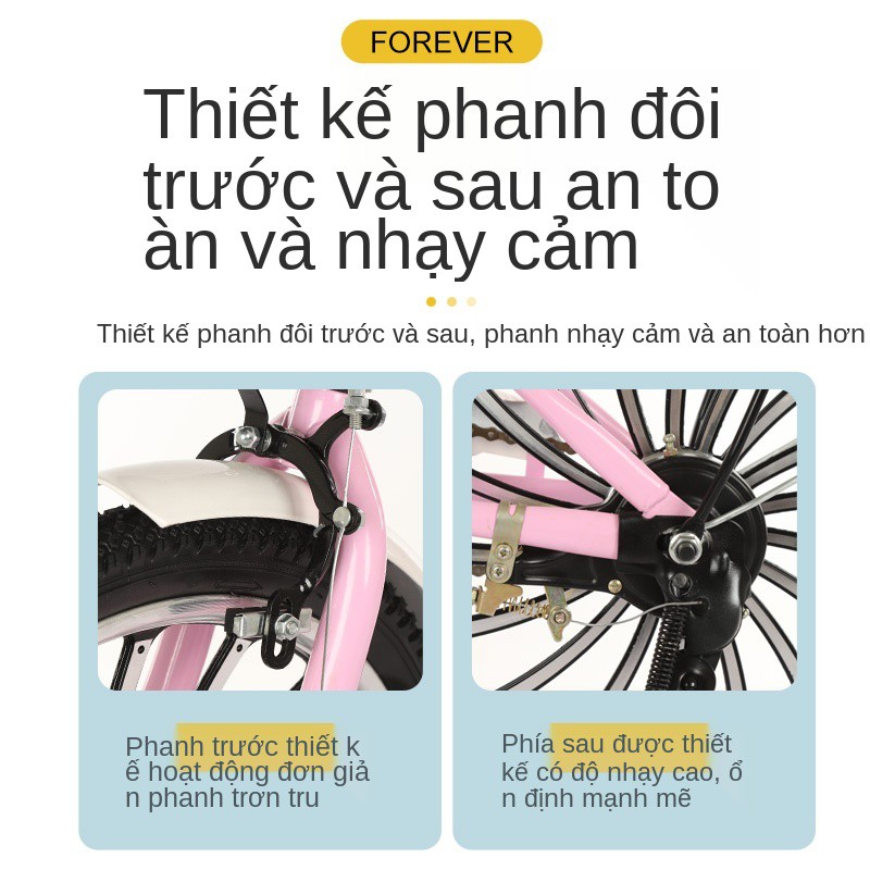 ▦xe đạp trẻ em vĩnh viễn), em, cho bé trai, gái và học sinh lớn, 6-12 tuổi, đẩy 16 inch 20