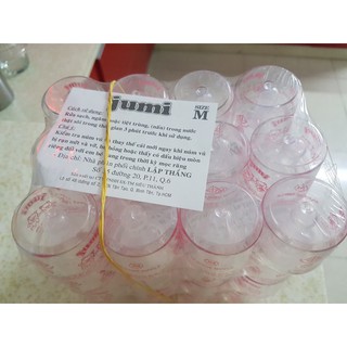 1 lố vú ly size M gồm 12 cái