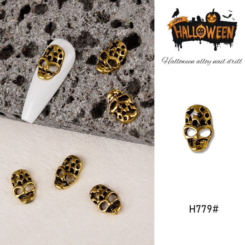 Set 60 Phụ Kiện Trang Trí Móng Tay Nghệ Thuật Họa Tiết Halloween Charms