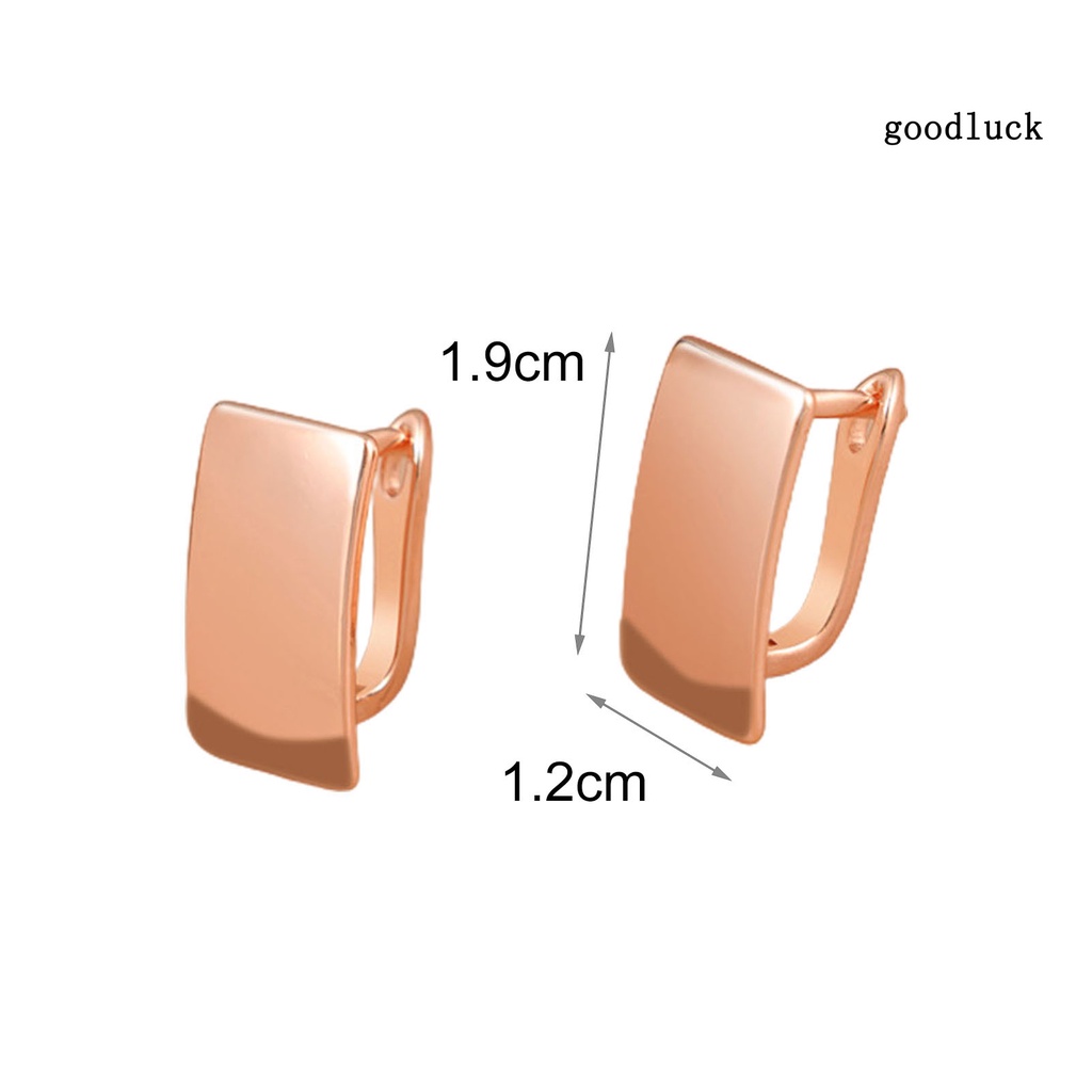 1 Đôi Bông Tai Hình Vuông Thanh Lịch Thời Trang Dành Cho Nữ