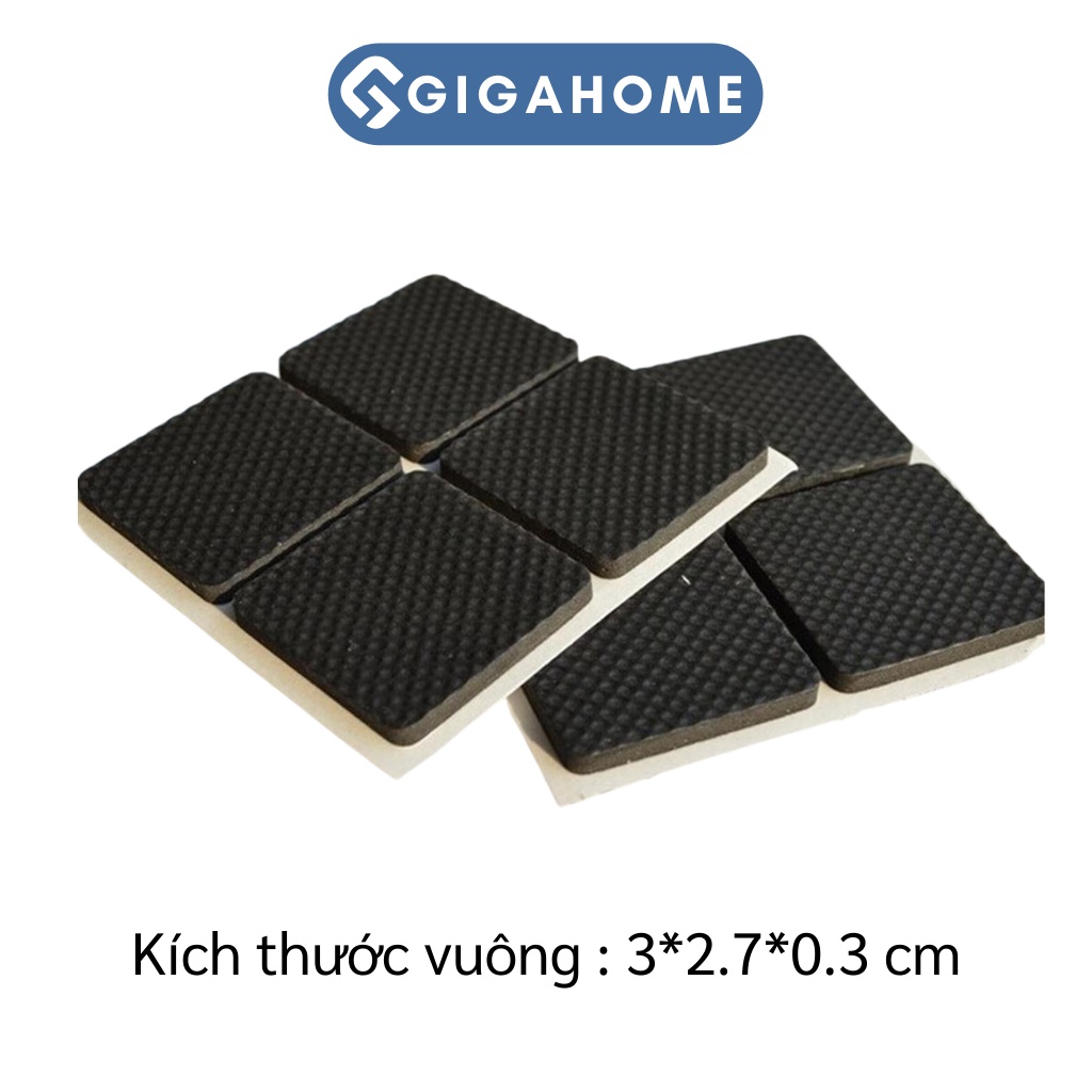 Combo 30 Miếng Dán Chân Bàn Ghế GIGAHOME Hình Vuông Tránh Trầy Xước Sàn Giảm Ồn 4793