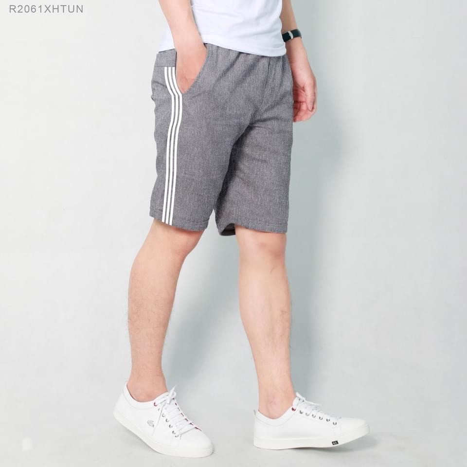 quân short nam-quần đùi nam chất gió xước phong cách thể thao năng động LOGO thêu