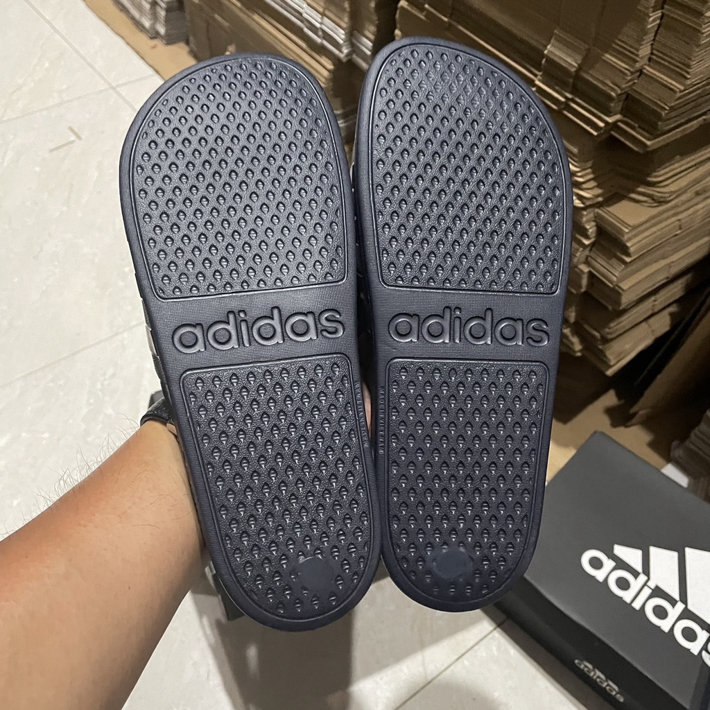 XẢ KHO Dép adidas MÀU XANH ĐEN FULL đúc nguyên khối, dép quai ngang nam nữ unisex thể thao êm chân siêu bền