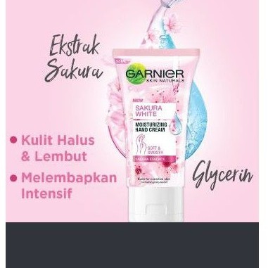 (Hàng Mới Về) Kem Dưỡng Trắng Da Tay Garnier Sakura 50ml