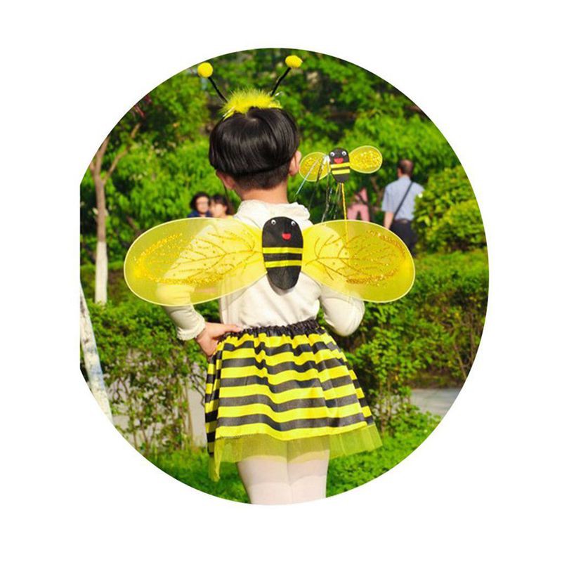 Bộ 4 món đồ hóa trang ong mật dành cho các bé gái khi tham gia tiệc hóa trang
