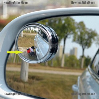 VN 1PC Silver car blind spot mirror 360° angle view adjustable rearview mirror ET