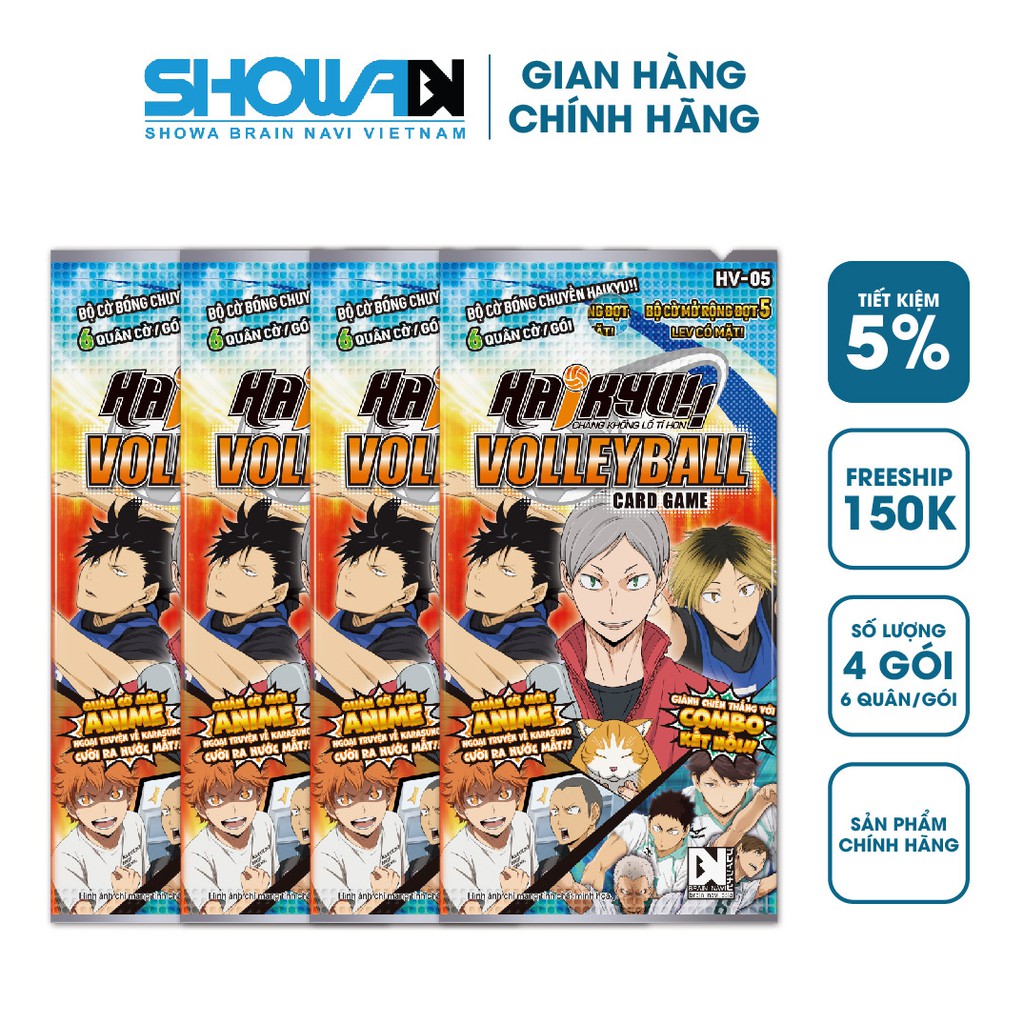 Bộ cờ bóng chuyền Haikyu - Combo - 4 gói HV-05