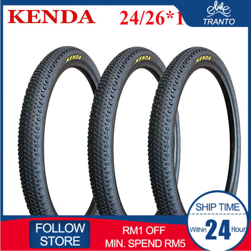 KENDA Lốp Xe Đạp Mtb 24x1.95 26x1.95 26x2.1 60tpi Siêu Nhẹ Chống Trượt