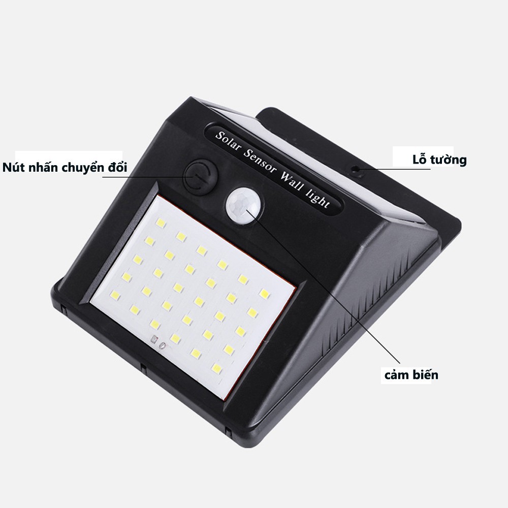 Đèn có 30 bóng LED dùng năng lượng mặt trời chống nước để trang trí sân vườn .