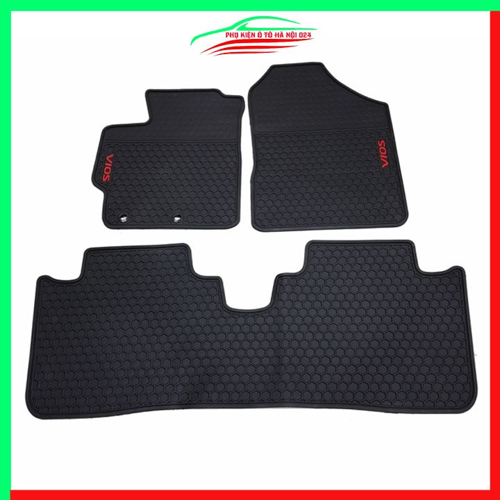 Thảm lót sàn cao su cho xe Toyota Vios 2014-2023 hàng chuẩn theo xe chịu lực tốt