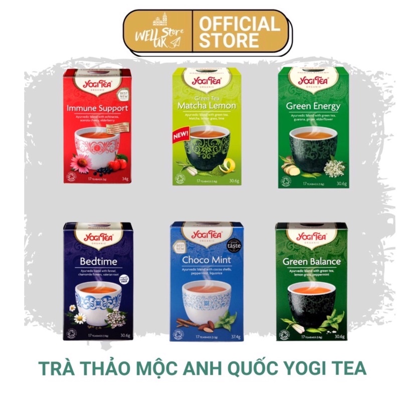 [Nội địa Anh] TRÀ THẢO MỘC DETOX YOGI TEA HỮU CƠ