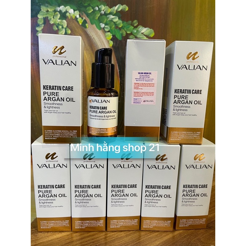 Tinh dầu dưỡng tóc valian argan oil chuẩn hãng dung tích 60ml , tinh dầu argan và hương trà hoa tự nhiên ,cam kết chuẩn