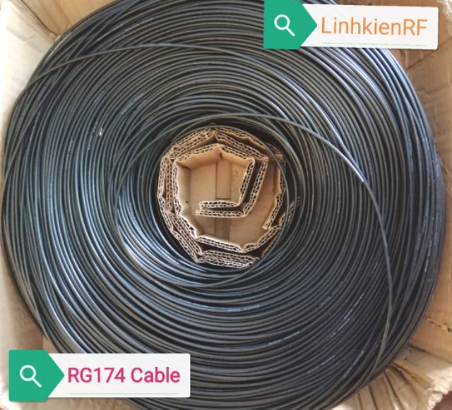 Dây tín hiệu RF cáp đồng trục RG174 cable