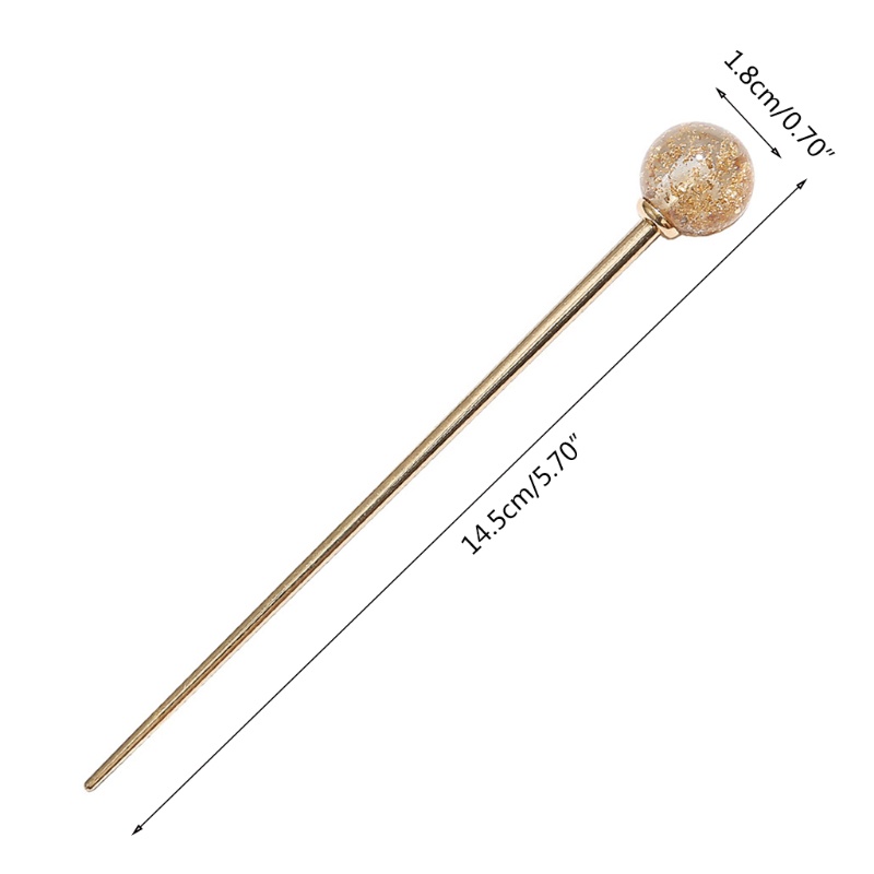 Trâm Cài Tóc Hình Kẹo Mút Bằng Lá Kim Loại Sáng Bóng Phong Cách Nhật Bản