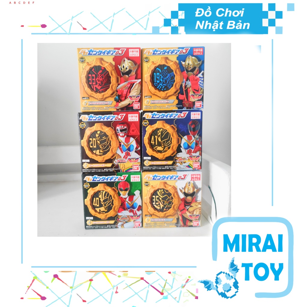 &lt;Có sẵn&gt; Đồ chơi siêu nhân Sentai Gear Candy - Kikai Sentai Zenkaiger chính hãng