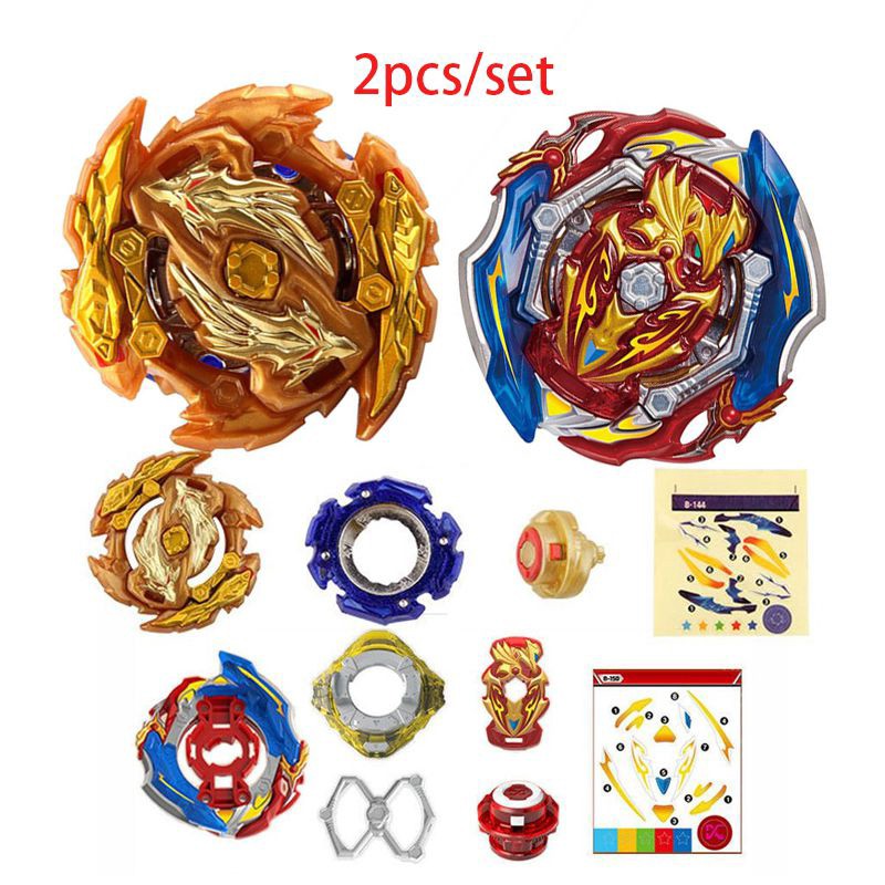 2Pcs/set Beyblade Burst GT B-150 B-144 Booster Union Achilles.Cn.Xt Retsu No Launcher Gift Toy