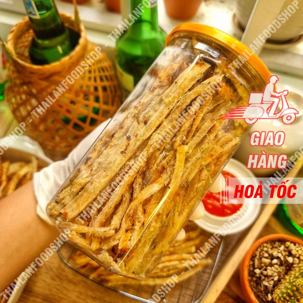 Khô Cá Thiều Tiêu Sọ Cắt Sợi Lon 300gram