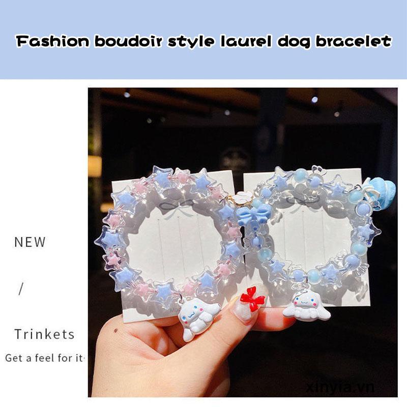 Dây Cột Tóc Đính Hạt Pha Lê Hình Ngôi Sao / Kẹo Thời Trang Cho Bạn Gái