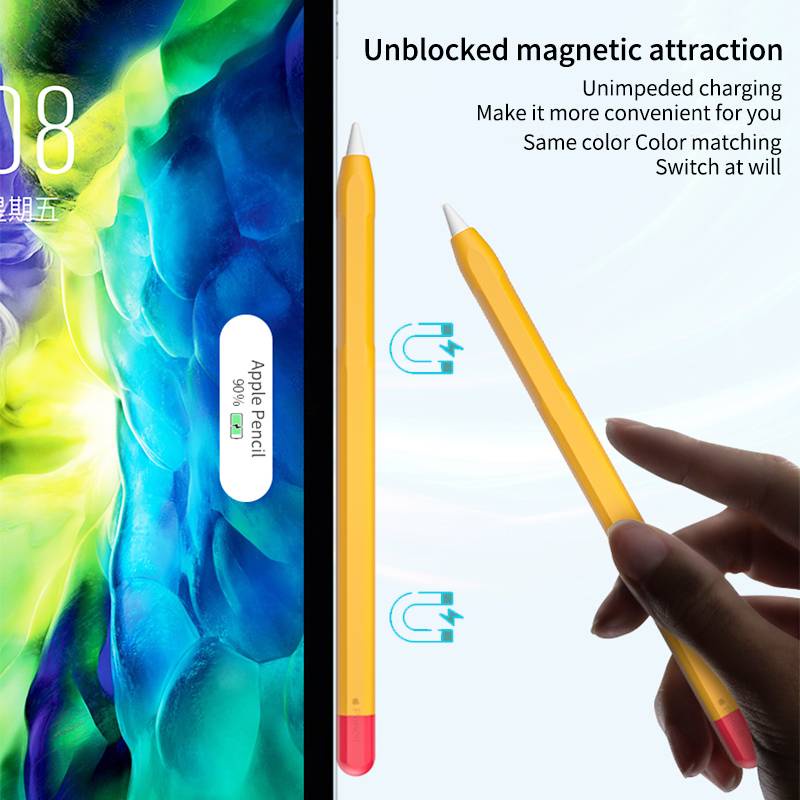 Dllencase  Vỏ bao ốp silicon, case cho bút For Ap Pencil 1 và Pencil 2 - Macos cover loại 1 A013