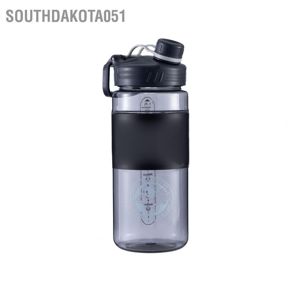 Southdakota051 Bình nước bằng nhựa Dung tích lớn không gian Ấm đun thể thao có dây buộc cho nam giới nữ