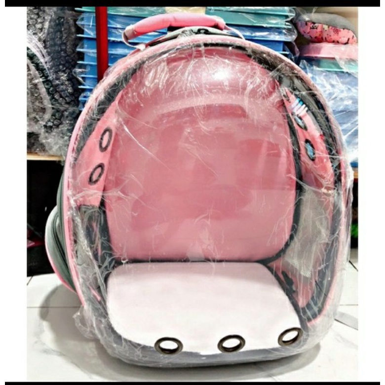 Balo phi hành gia trong suốt cho mèo tặng thảm