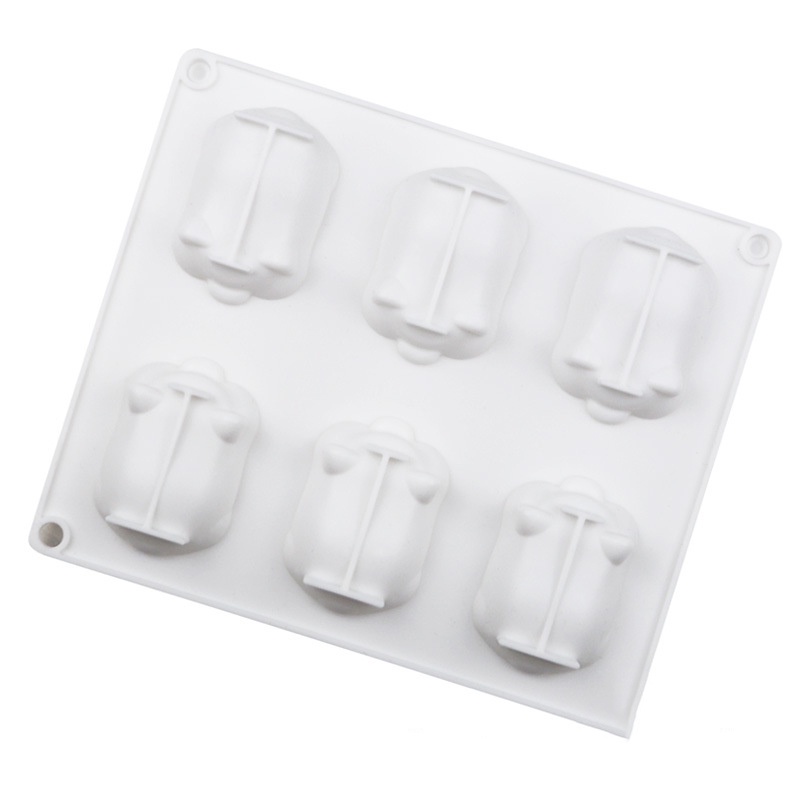 Khuôn silicon hình Thỏ - Heo dùng làm bánh / thạch / râu cau