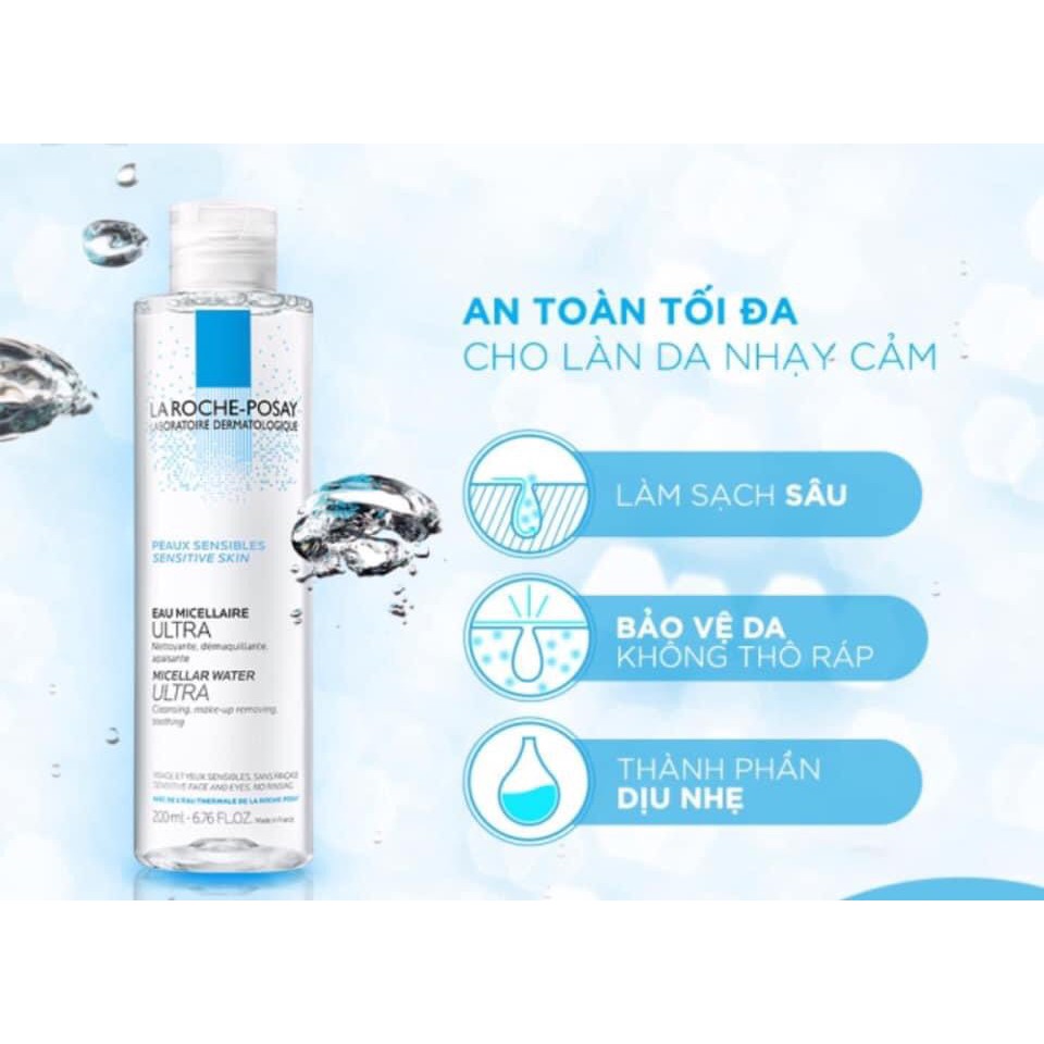 Nước Tẩy Trang La Roche-Posay Nội Địa Pháp 400ml Dành Cho Da Dầu, Da Mụn Và Da Nhạy Cảm Hàng Pháp Chuẩn | BigBuy360 - bigbuy360.vn