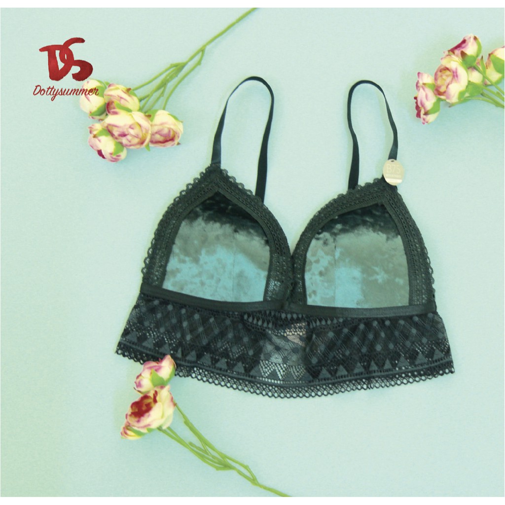 [Xuất Xịn] Áo Ngực Nhung Phối Ren 6ixty8ight Size 34B (32C/34A/34B)