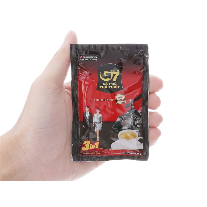 Cà phê (cafe) hòa tan sữa 3in1 G7 Hộp (21 gói x 16g)