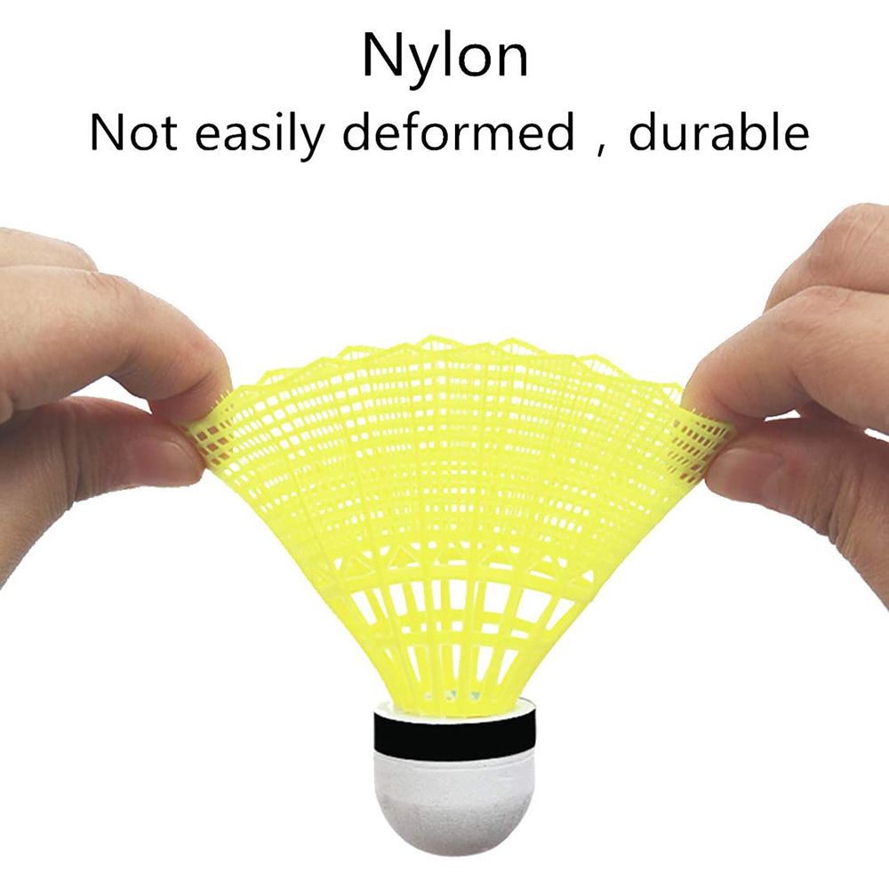 Set 3/6/12 quả cầu lông chất liệu nhựa nylon luyện tập trong nhà và ngoài trời tiện dụng