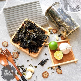 Rong biển cháy tỏi lon pet 200g