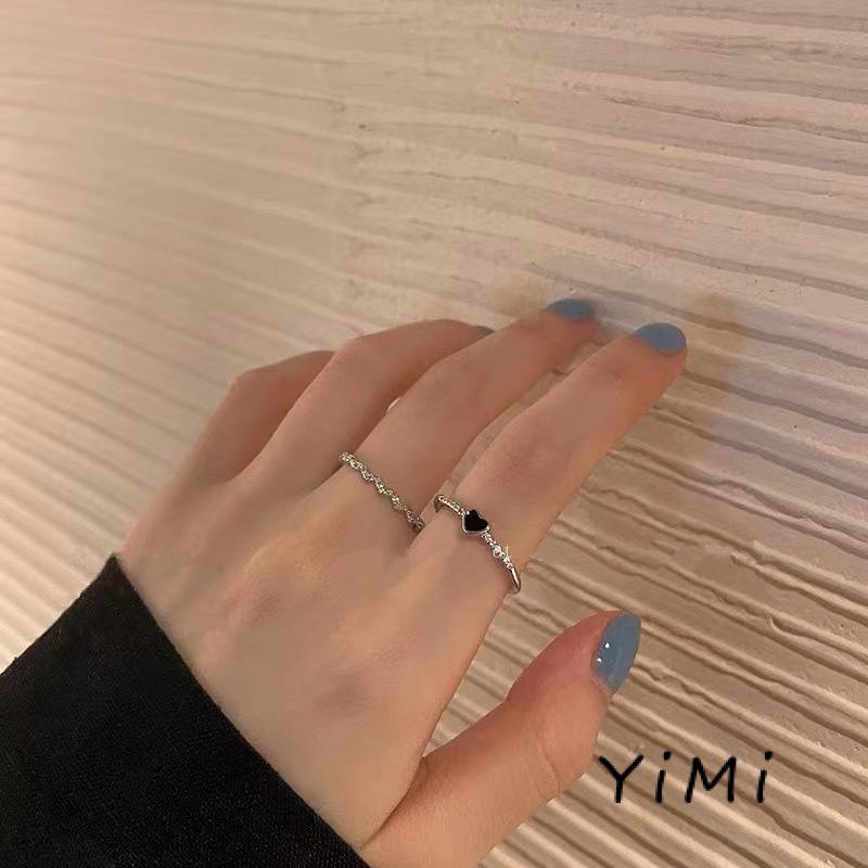 Nhẫn Đeo Tay Kim Loại Đính Đá Màu Sắc Sang Trọng Cho Nữ