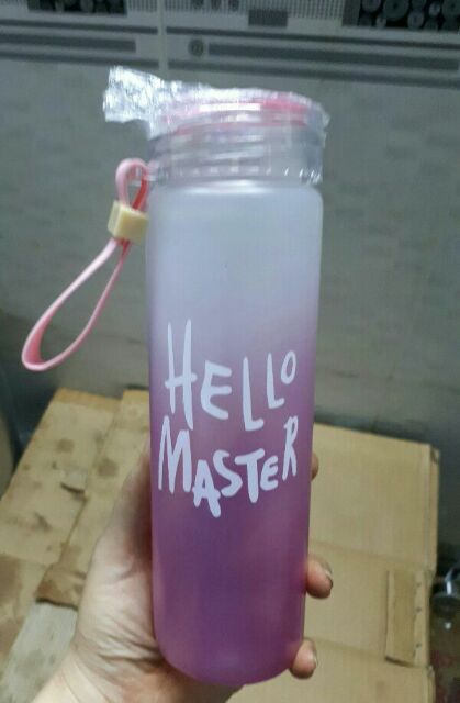 Bình thủy tinh Hello Master 420ml