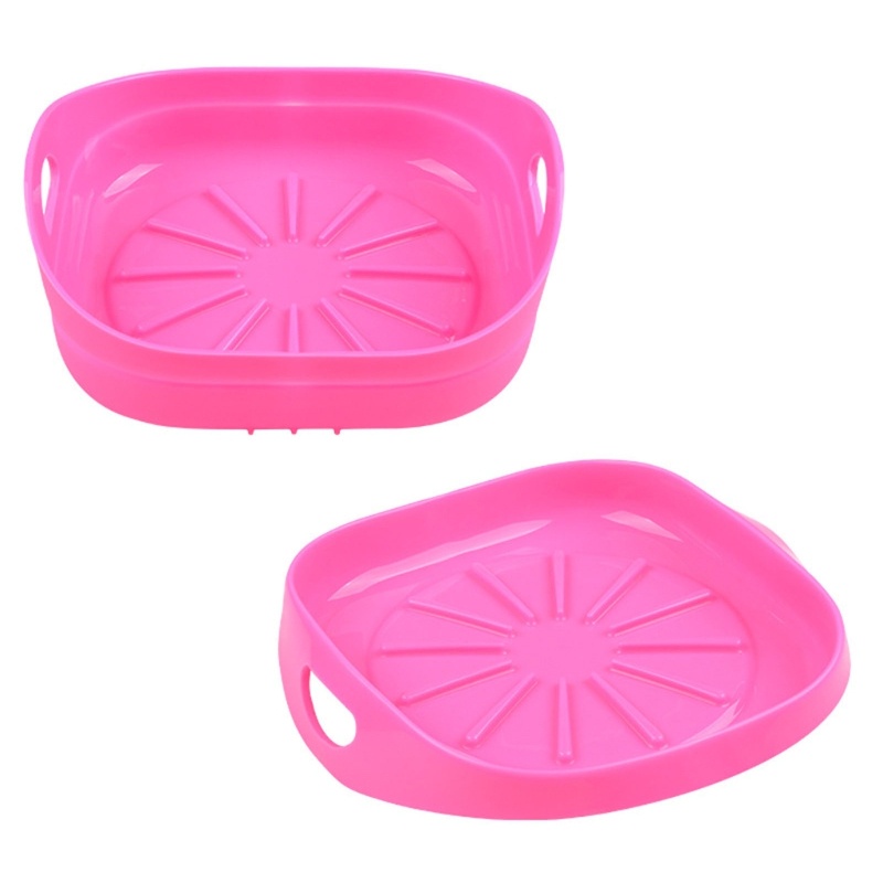 Nồi Chiên Không Khí Bằng Silicone 5 Màu An Toàn Có Thể Tái Sử Dụng