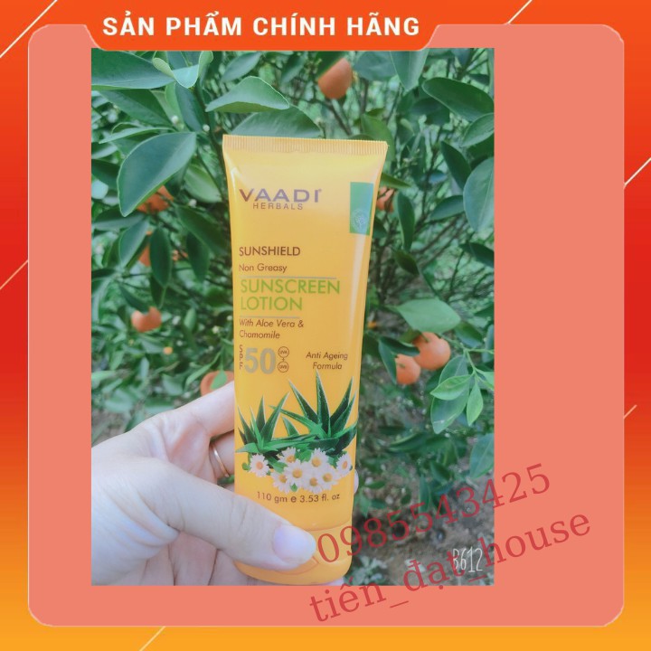 kem chống nắng vaadi🌞🌞🌞CHÍNH HÃNG🌞🌞🌞không bết dính, không bị lộ vân kem, Giúp da không bị nám, sạm.